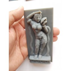 Khajuraho Lady Dancing Statue Silicone Mold Temple Sculpture Resin Cem