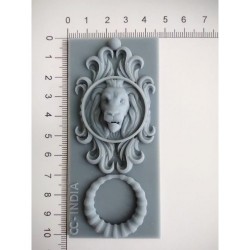 loin head frame decoration door knocker pattern silicone mold