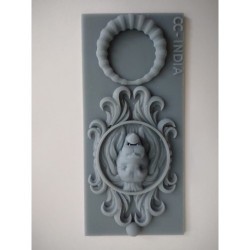 loin head frame decoration door knocker pattern silicone mold