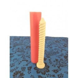Twisted Spiral silicone Candle Mold flexible and reusable silicone mol