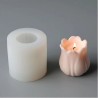 Tulip Flower Close Rose Bud Candle mold  floral wax  pattern tealight