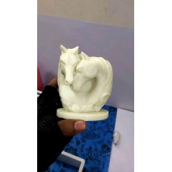Valentine Couple Horse Pair Silicone Candle Mold Flexible and Washabl