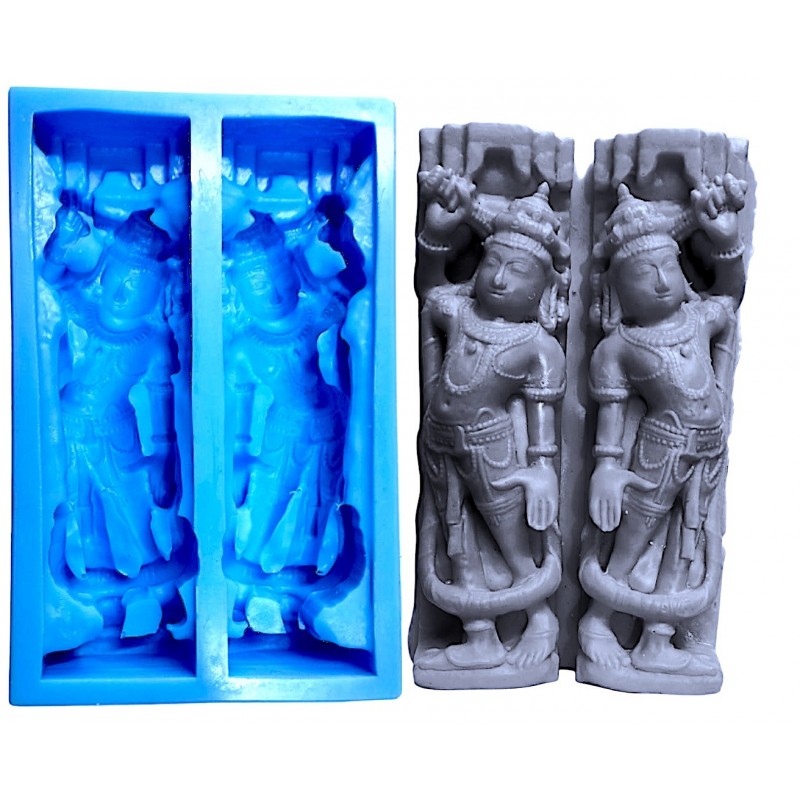 Mohini dvarpala temple guard classic Hindu mandir murti carving sc