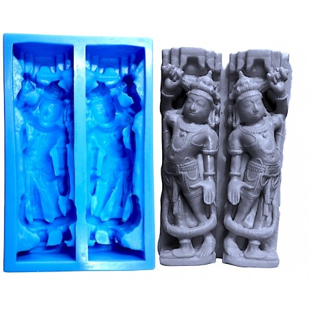Mohini dvarpala temple guard classic Hindu mandir murti carving sc