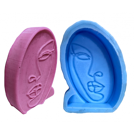 Abstract face Candle, face Candle Mold, Abstract face Mold, Handmade s