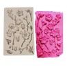 Plum Blossom Flower rose  Fondant Cake Silicone Mold Birthday Wedding