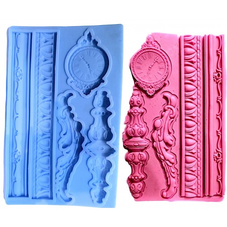 Relief Cake Border Silicone Mold Frame Fondant Cake Decor silicone mol