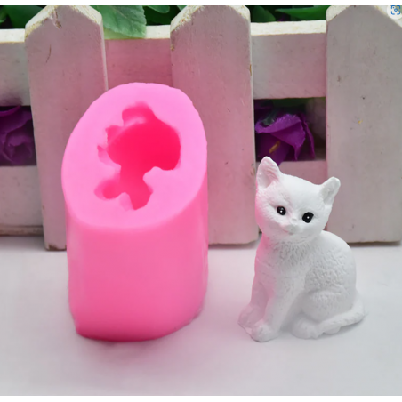 3D Kittens Silicone Fondant Cake Molds Cat Chocolate Sugarcraft Soap