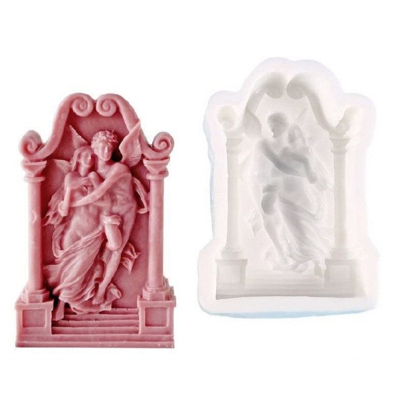 valentine Handmade candle Soap Mould Couple Angel Arch Door Shaped Per