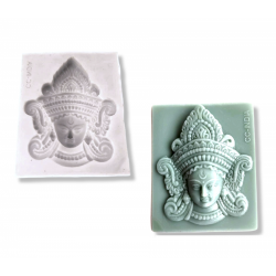 ABj_127_Ma Devi Durga god Idol Sculpture Silicone Pattern Mold Flexibl