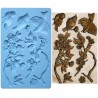 Mold Silicone Birds on a Branch for Plaster Resin Porcelain Wax Soap C