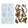Mold Silicone Birds on a Branch for Plaster Resin Porcelain Wax Soap C
