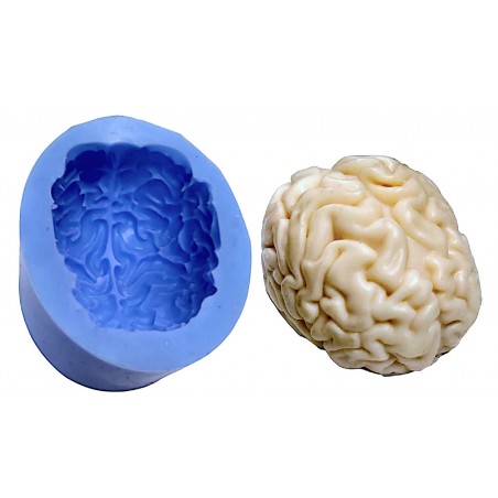 3D Human Brain Organ Candle Silicone Mold