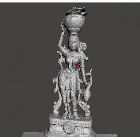 Make to order - Indian temple sculpture fish selling woman