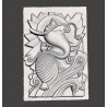 Make to order - Abstract ganesha ganapati engraving carving