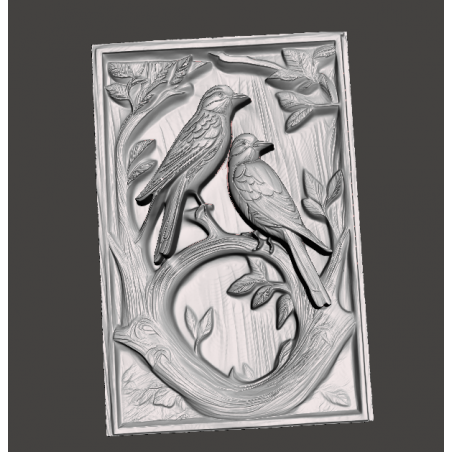 Make to order - Birds scenary carving