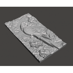 Make to order - Parrot carving engraving scenery
