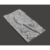 Make to order - Parrot carving engraving scenery