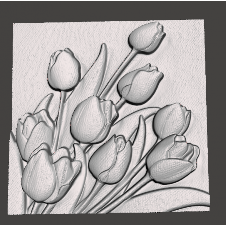 Make to order - Tulips flowers carvings