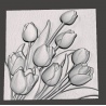 Make to order - Tulips flowers carvings
