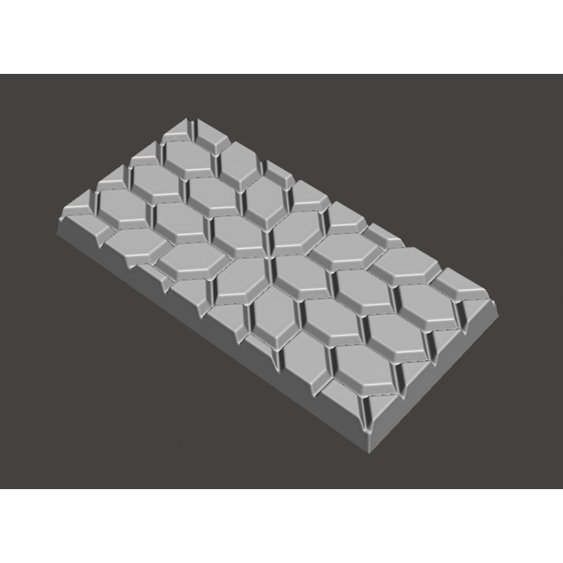 Custom Chocolate bar tablet hexagon flower pyramid design