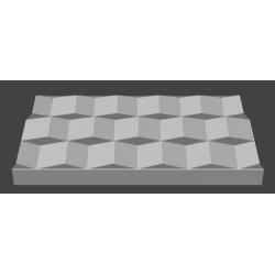 Custom Chocolate bar tablet Cubic design