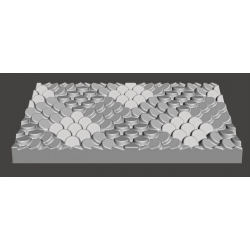 Custom Chocolate bar tablet Fish scale sequins design