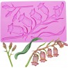 lily of valley floral flower pattern valley Reusable Silicone Mold