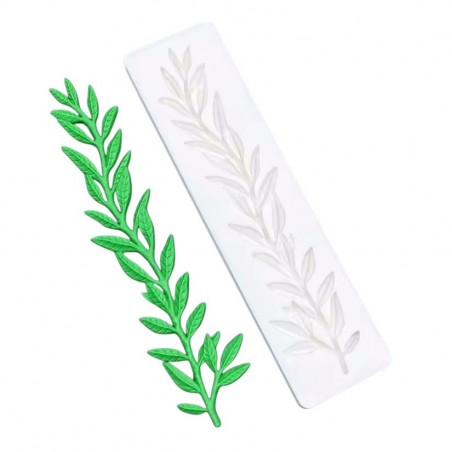 Branch leaves floral leaf flower pattern reusable silicone mold