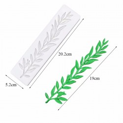 Branch leaves floral leaf flower pattern reusable silicone mold