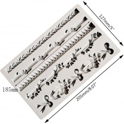 Border emboss embed frame pattern Reusable Silicone Mold