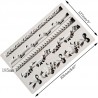 Border emboss embed frame pattern Reusable Silicone Mold