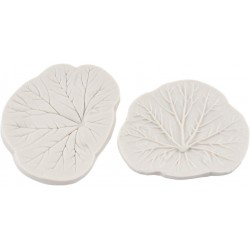 2 pcs Leaf pattern emboss and deboss Reusable Silicone Mold