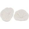 2 pcs Leaf pattern emboss and deboss Reusable Silicone Mold