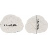 2 pcs Leaf pattern emboss and deboss Reusable Silicone Mold