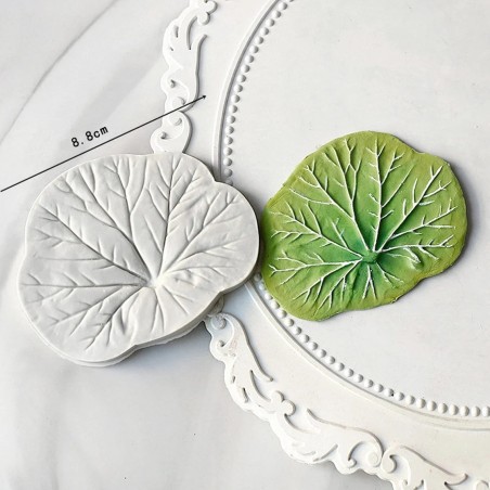 2 pcs Leaf pattern emboss and deboss Reusable Silicone Mold