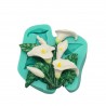 Kala lily flower bunch floral design reusable silicone mold