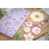 Sunflower bunch various floral design reusable silicone mold