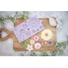Sunflower bunch various floral design reusable silicone mold