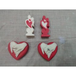Valentine day heart love holding hands engagement proposal wax soap