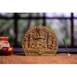 Goddess Durga Idol with Family for Home Decor,