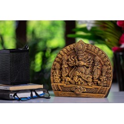 Goddess Durga Idol with Family for Home Decor,