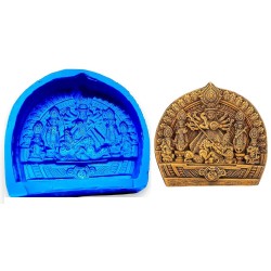 Goddess Durga Idol with Family for Home Decor,