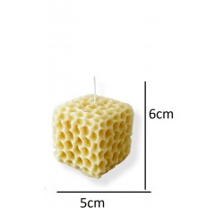 Honeycomb Candle Silicone Mold, Square Cube Candle Resin Mold, , Creat