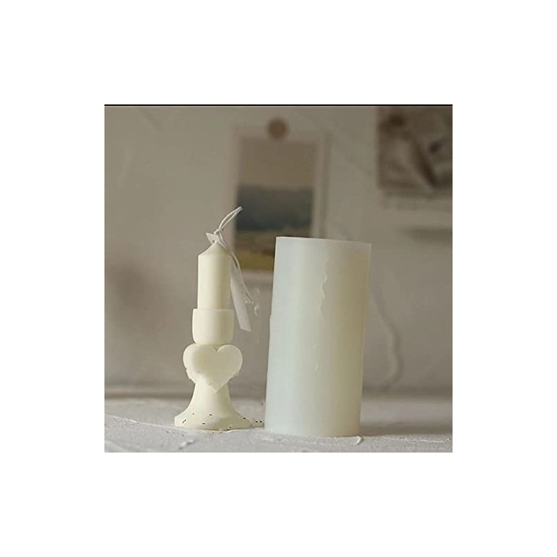 valentine Heart Shaped Candle Holder Candle  Making Silicone Candle Mo
