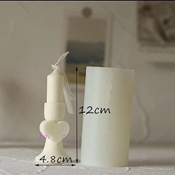 valentine Heart Shaped Candle Holder Candle  Making Silicone Candle Mo
