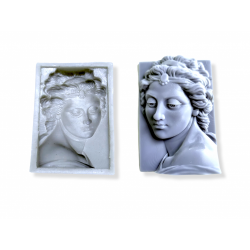 style lady women plaster portrait soap making candle silicone designer