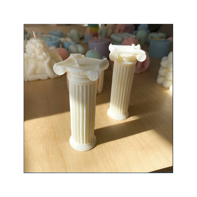 New Design | Roman Column Silicone Mold Pillar Candles, Resin,