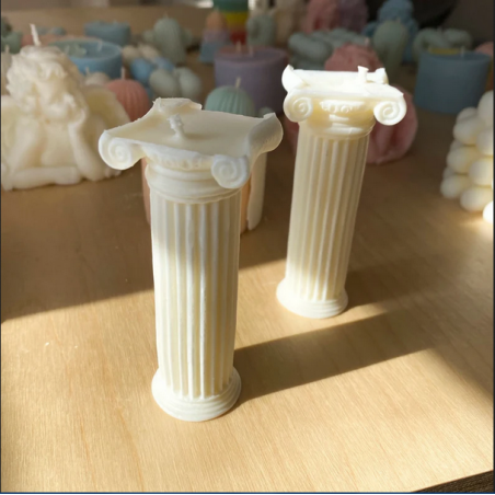 New Design | Roman Column Silicone Mold Pillar Candles, Resin,