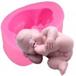 D Suck Toes Baby Cooking Tools  Sleeping Baby Doll Silicone Cake Mold